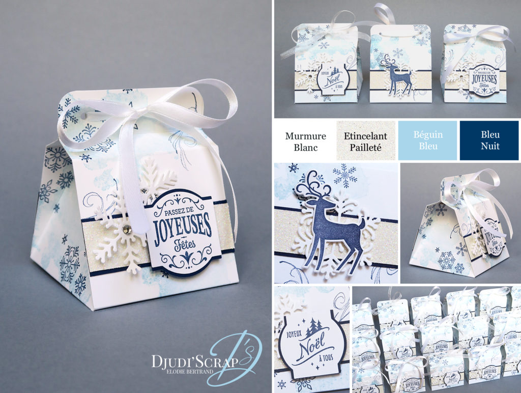 Tutoriel Swaps Boîtes Noël On Stage Stampin’Up! Novembre 2018 – Djudi'Scrap