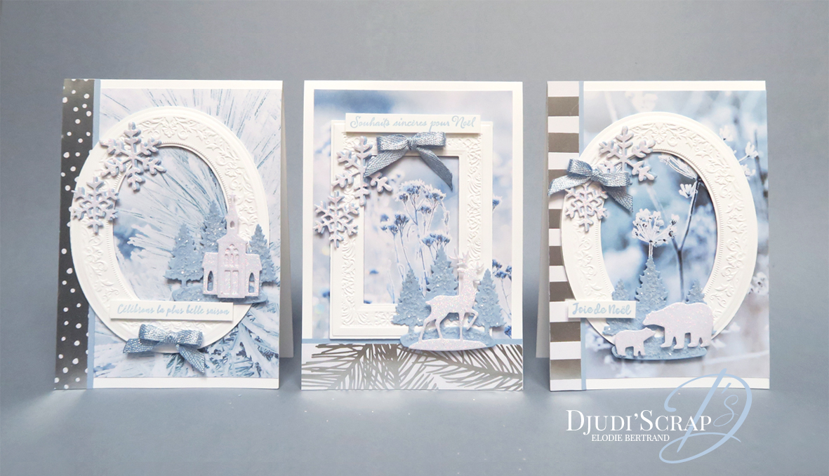 Joyeux Noël Train à Vapeur Neige Scène Luxe FOIL Handmade 3D Carte de vœux