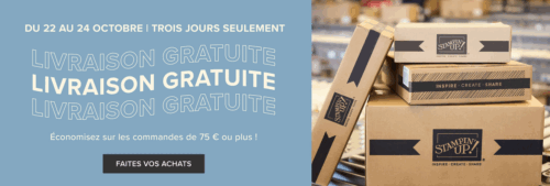 2025 10 22-24 Stampin’Up! Promotion – Livraison gratuite 1