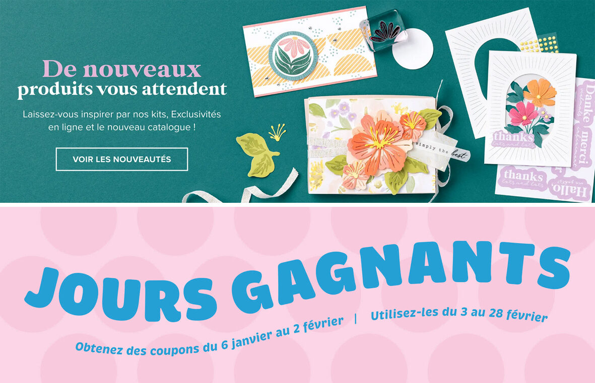 2026 01 _ Mini Catalogue Stampin&rsquo;Up Janvier-Avril & Promotion Jours gagnants & Nouvelles Exclusivités en ligne & Nouvelles Collections de kit 1